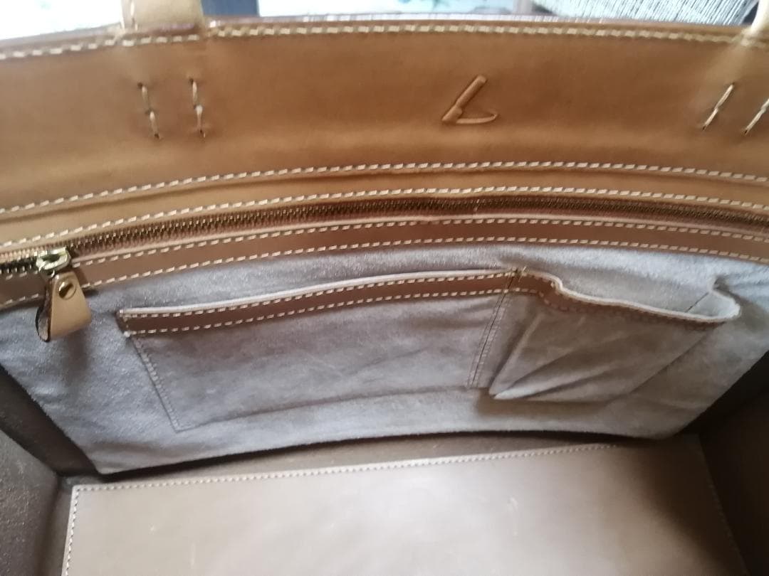 土屋鞄製ヌメ革トートバッグ