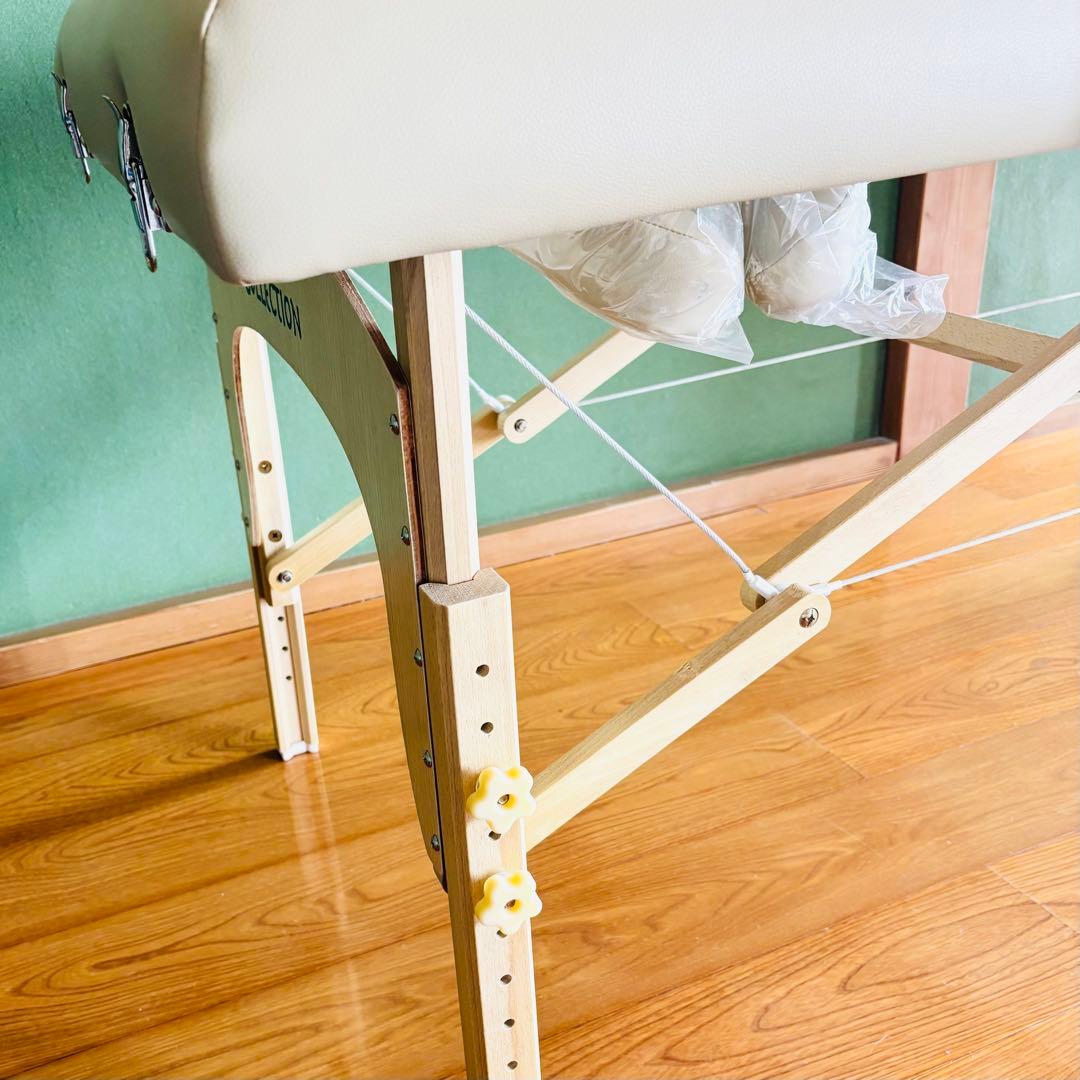 折りたたみベッド リクライニング機能付き ベージュ