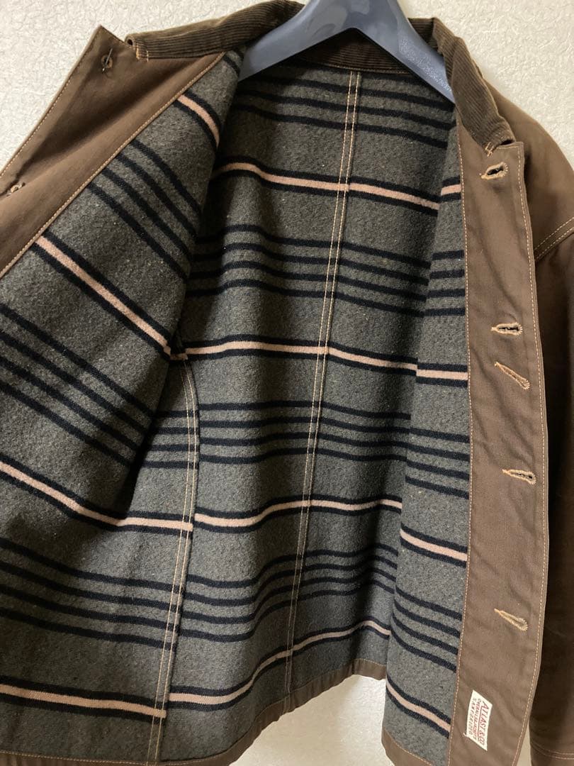 atlast&co カバーオール　ブラウン lot681J サイズ44