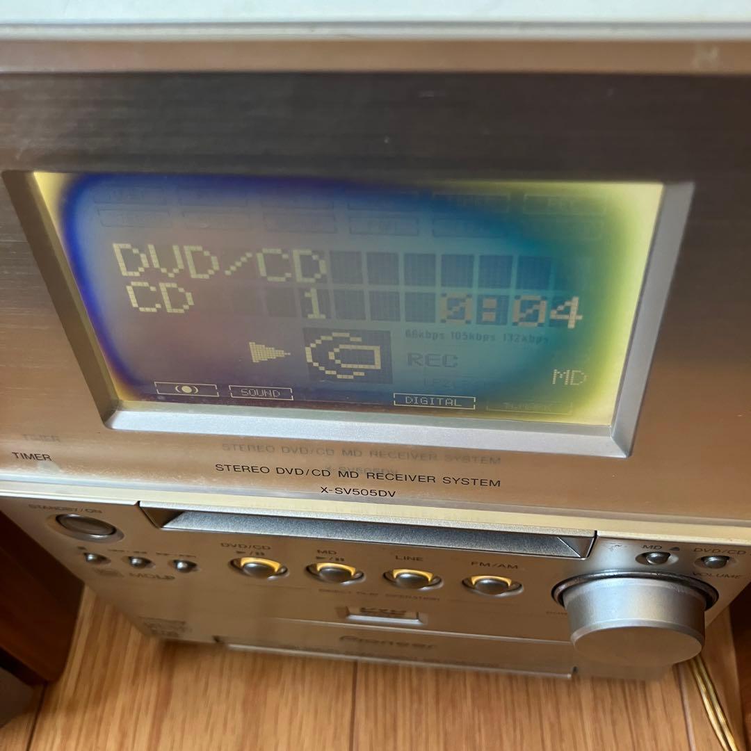 Pioneer XV- SV505DV DVD/CD/MD ミニコンポ