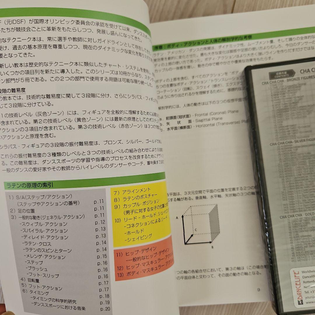 ダンススポーツ教本とDVDセット（ワルツ・タンゴ・チャチャ・ルンバ）