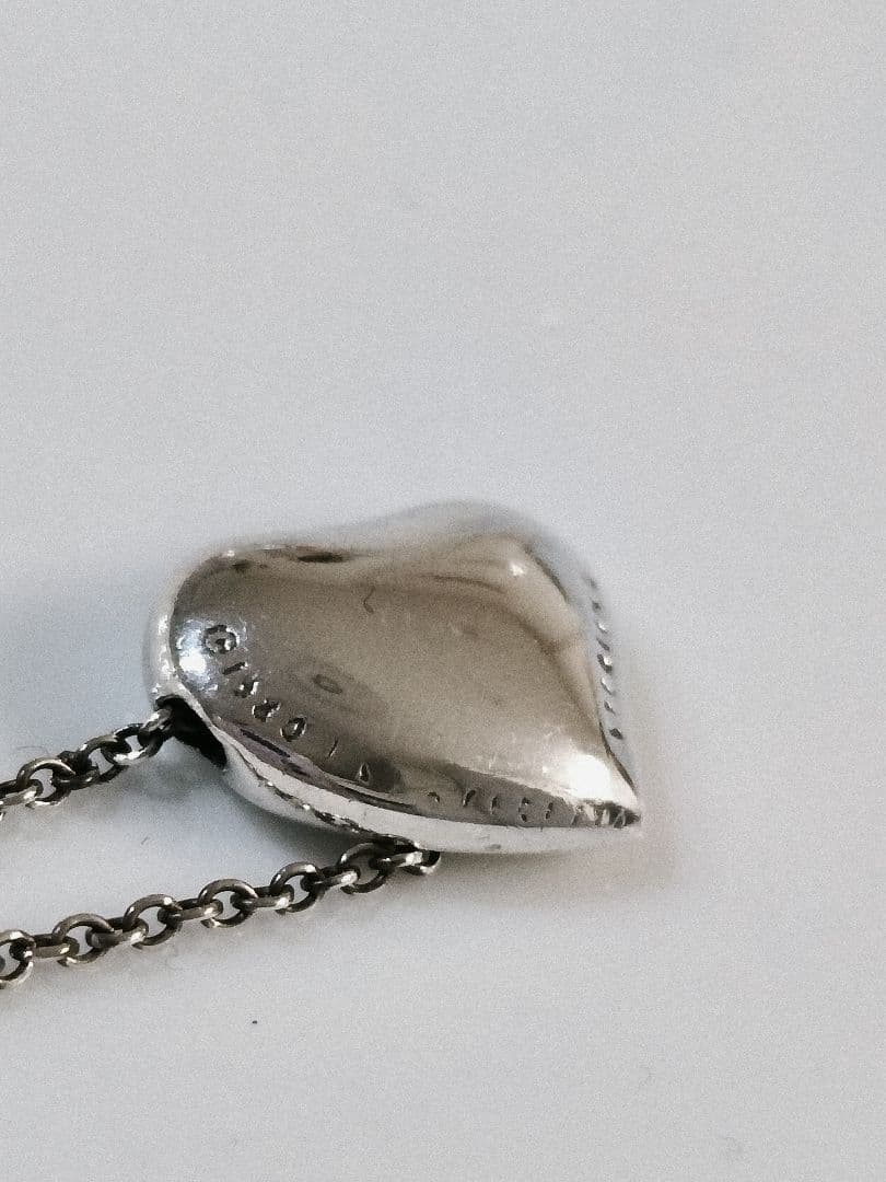 美品Tiffany & Co.フルハートエルサペレッティ925シルバーネックレス