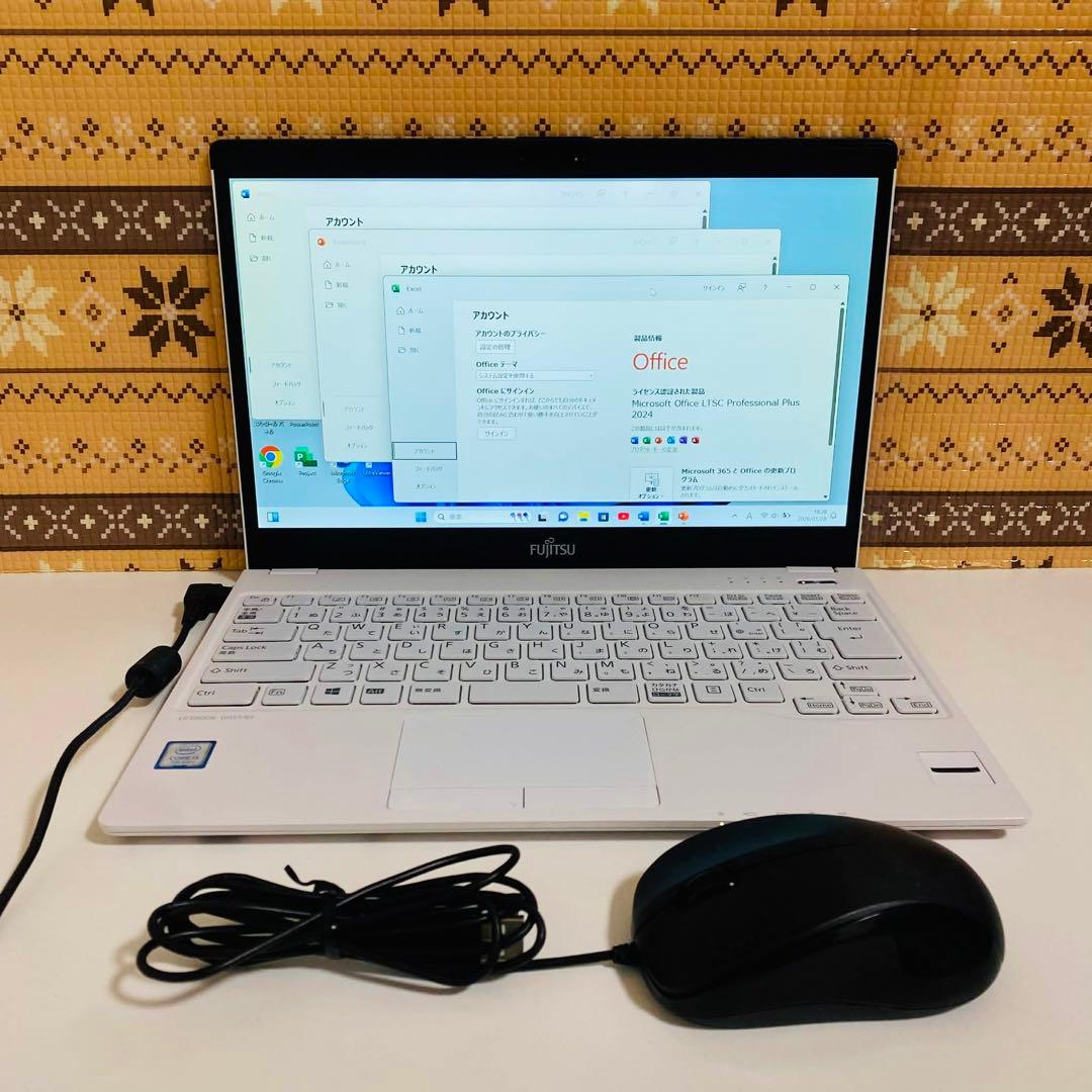 Y80 FujitsuノートパソコンSSD第7世代 コンパクトWindows11