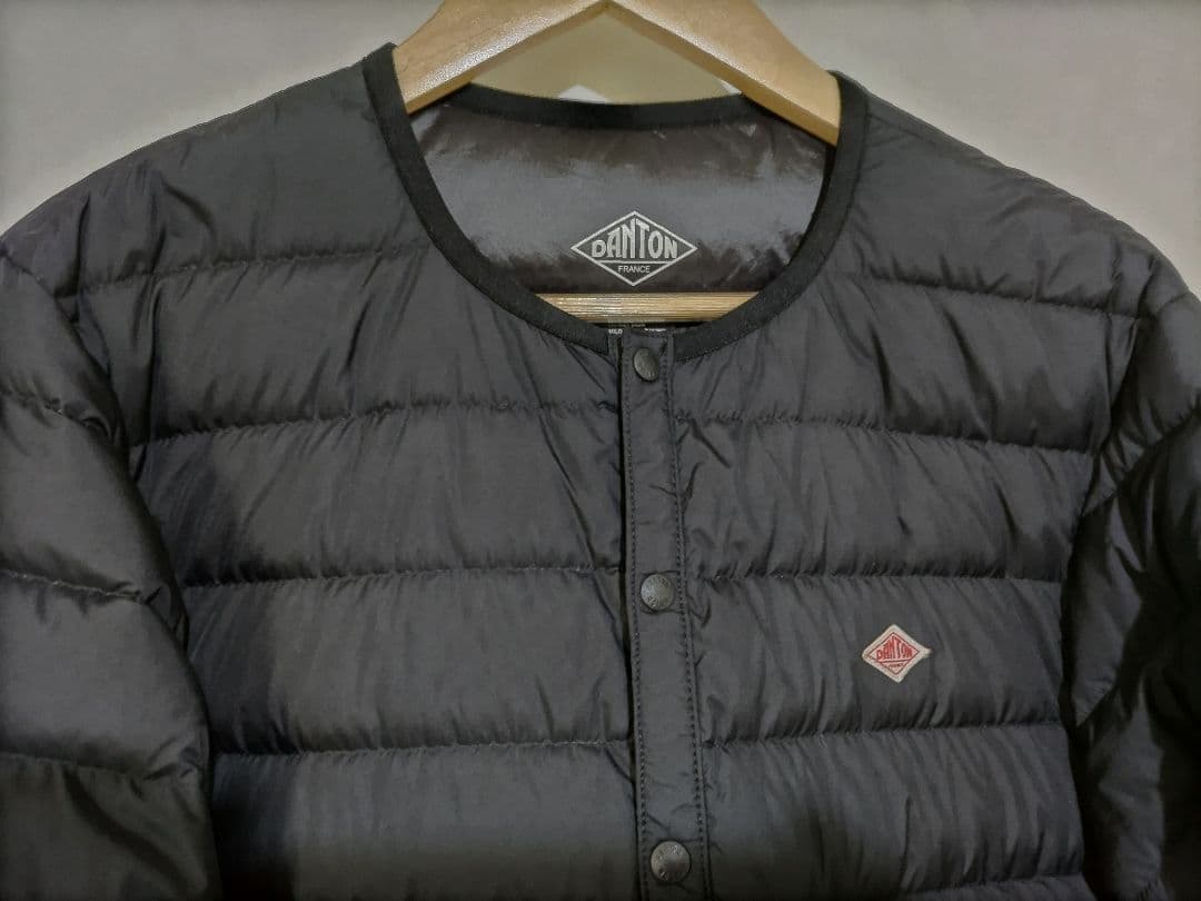 （新品）DANTON メンズクルーネックインナーダウンジャケット