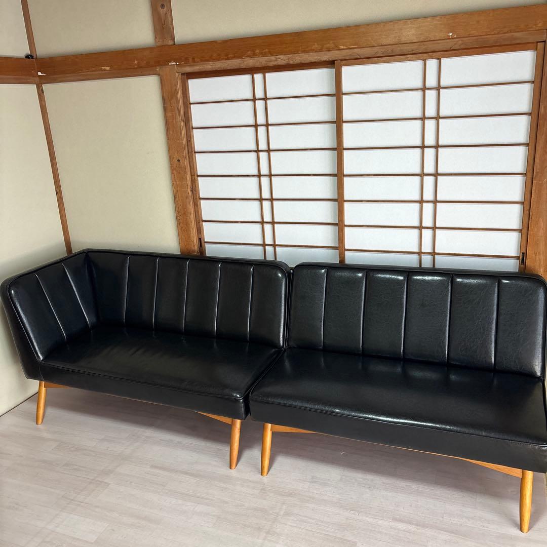 ※直接お渡し【美品】unico wyhte ワイス ベンチ ソファ セット