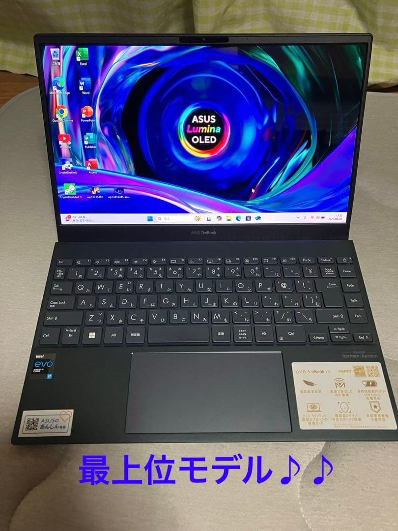 asus zenbook UX325E 有機EL Core i7 メモリ16GB