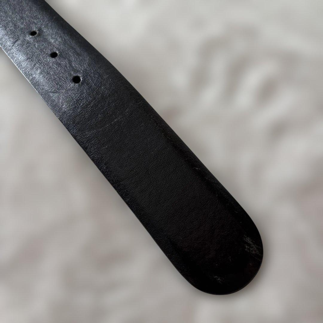 最終値下げ‼︎【美品】GUCCI 黒レザー ベルト ダブルGロゴ