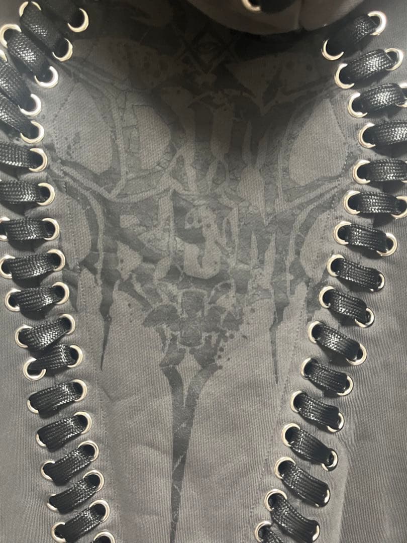 新品DimMoire×REFLEM 超ハトメファーフードパーカー