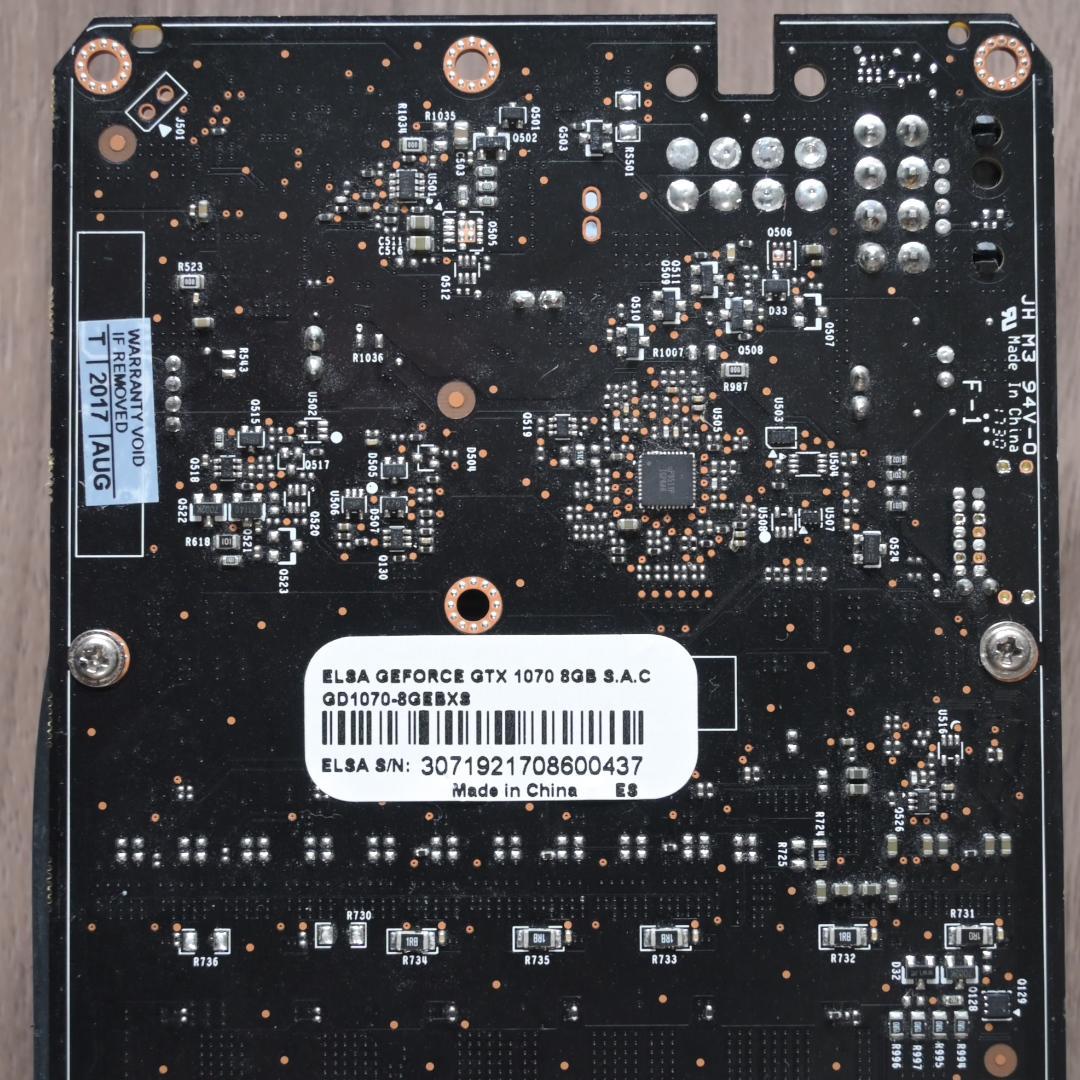 ELSA GTX1070 8GB S.A.C 中古動作品