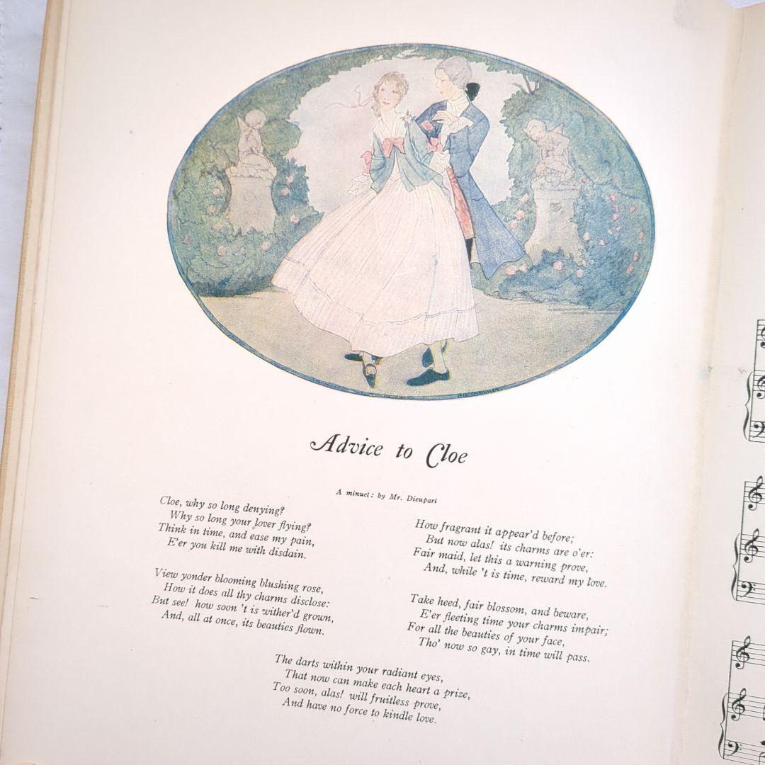 稀少1923アンティーク楽譜 絵本 洋書古書 児童書 ヴィクトリアン ヴンテージ