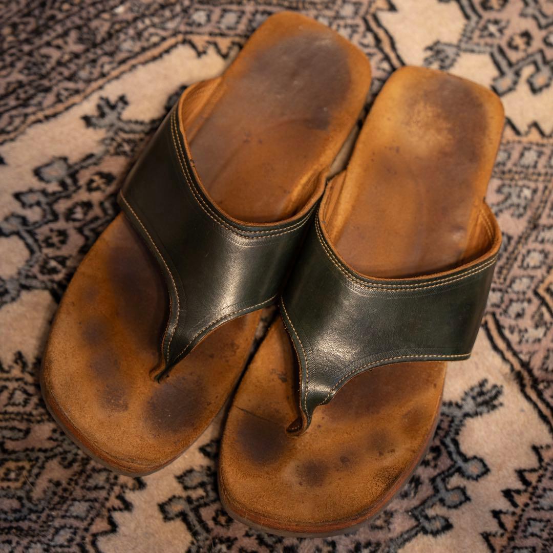【美品】CLINCH Thong sandal Latigo OD オリーブ