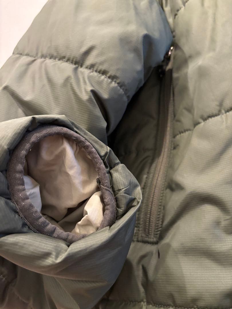00s Patagonia puff jacket olive フードあり