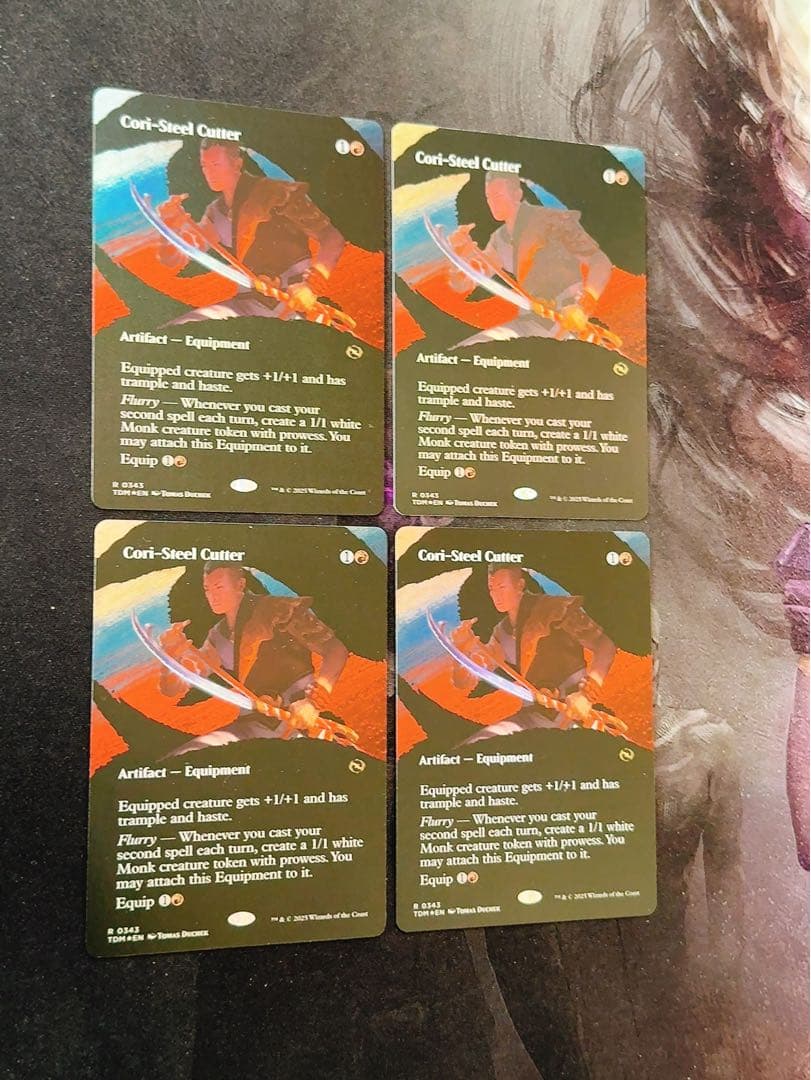 【ショーケースfoil】コーリ鋼の短刀　英語　4枚セット