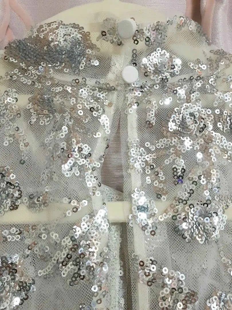 Haru セルフポートレイトシャンパン スパンコール ドレス