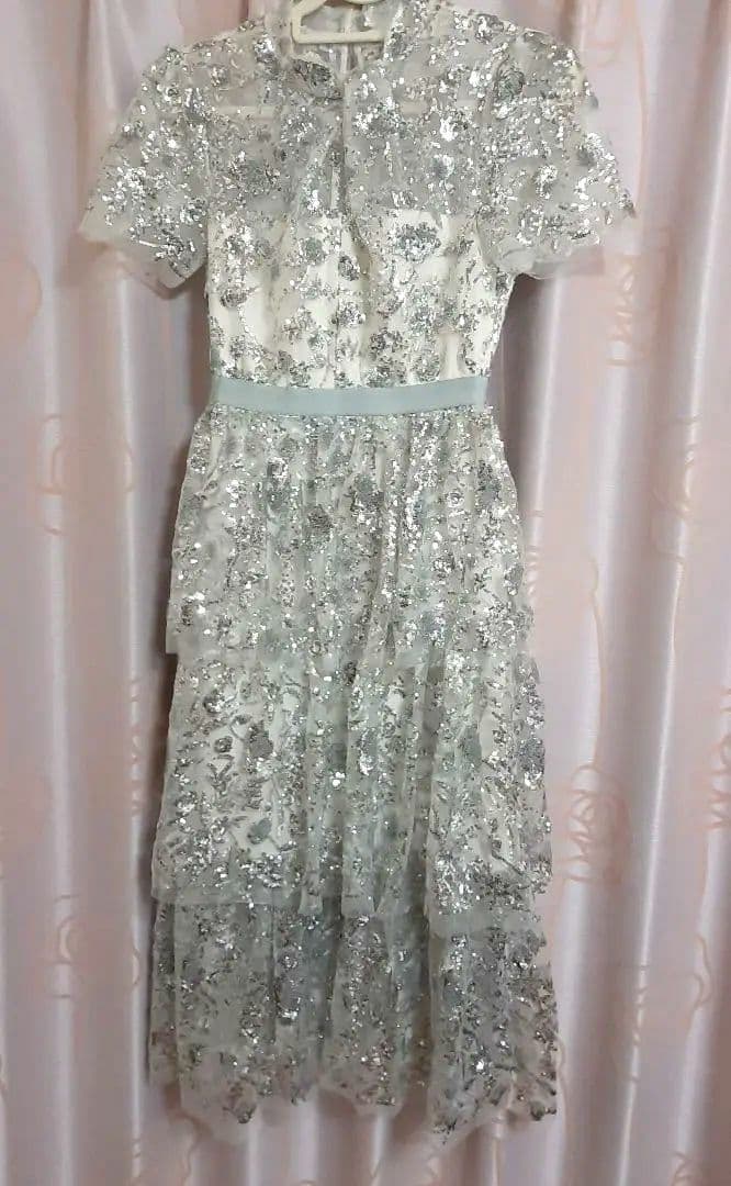 Haru セルフポートレイトシャンパン スパンコール ドレス