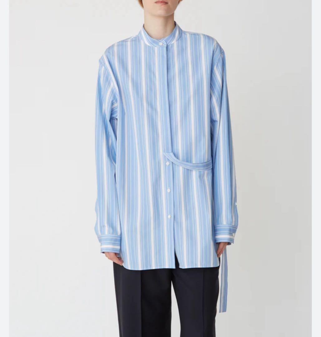 JIL SANDER ストライプ柄長袖シャツ 34