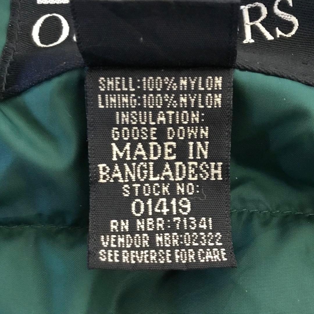 LLBean outdoors★グース/ダウンベスト◎L/グリーン