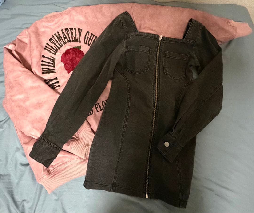 EVRIS デニムジャケットとピンクジャケット セット