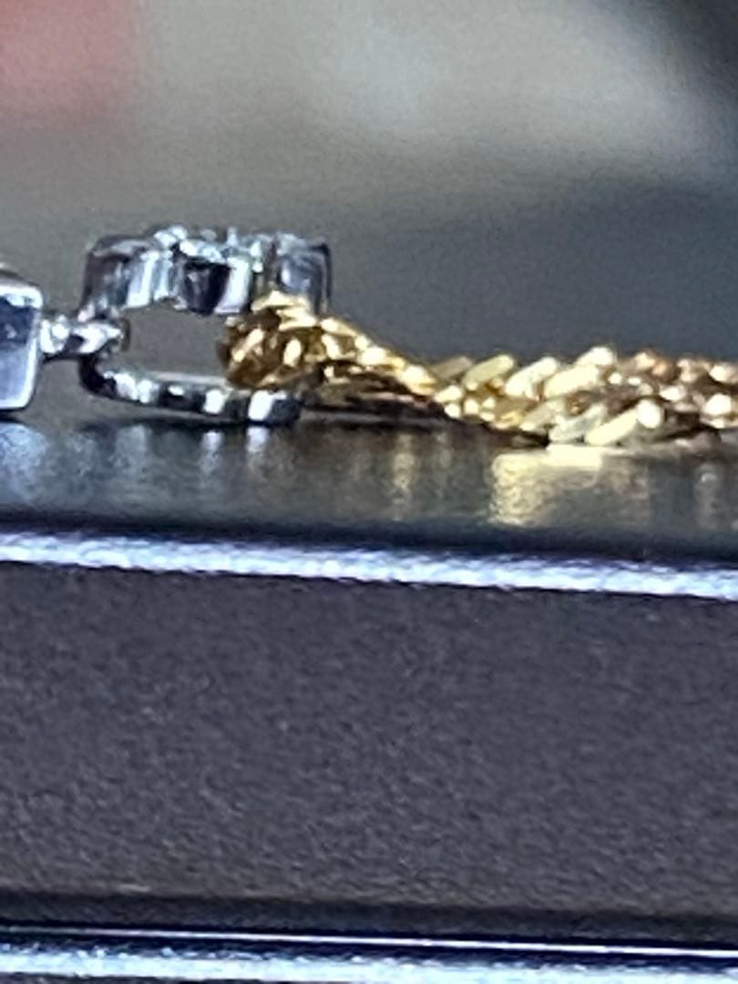 ルビー十字架型ペンダントヘッドk18 wg