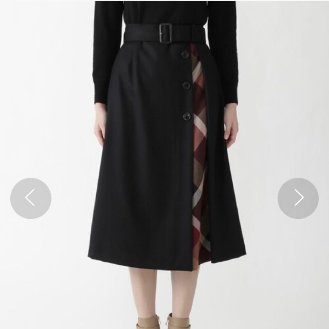 美品　ブルーレーベルクレストブリッジ　ソフトサキソニーガウチョパンツ　38