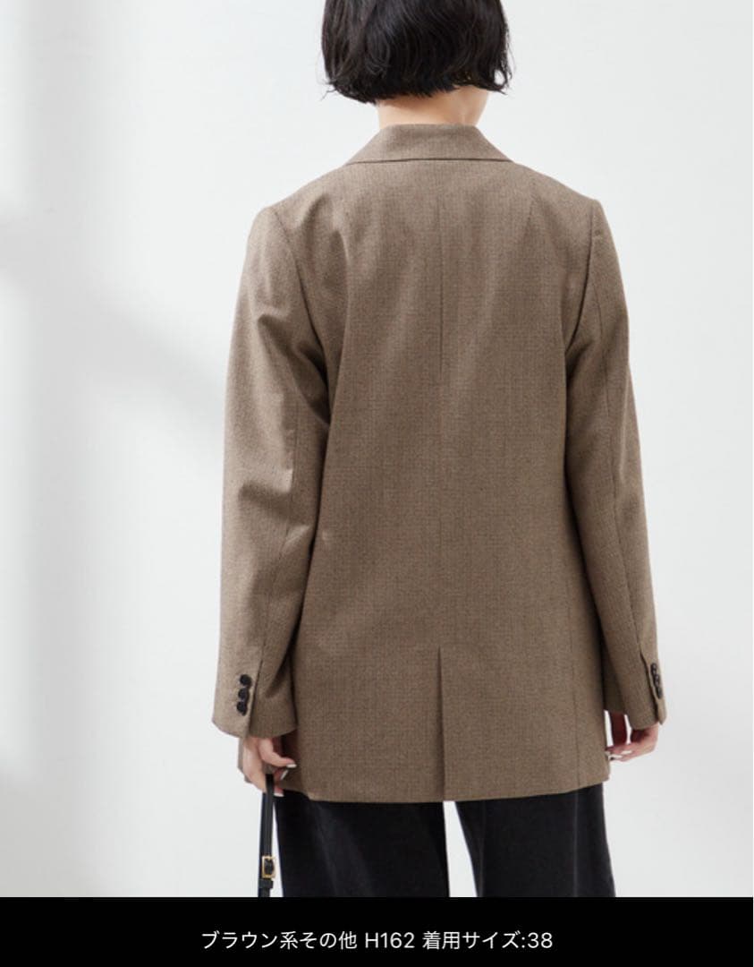 ジャーナルスタンダードレサージュ　チェック柄　ダブルジャケット　24AW 38