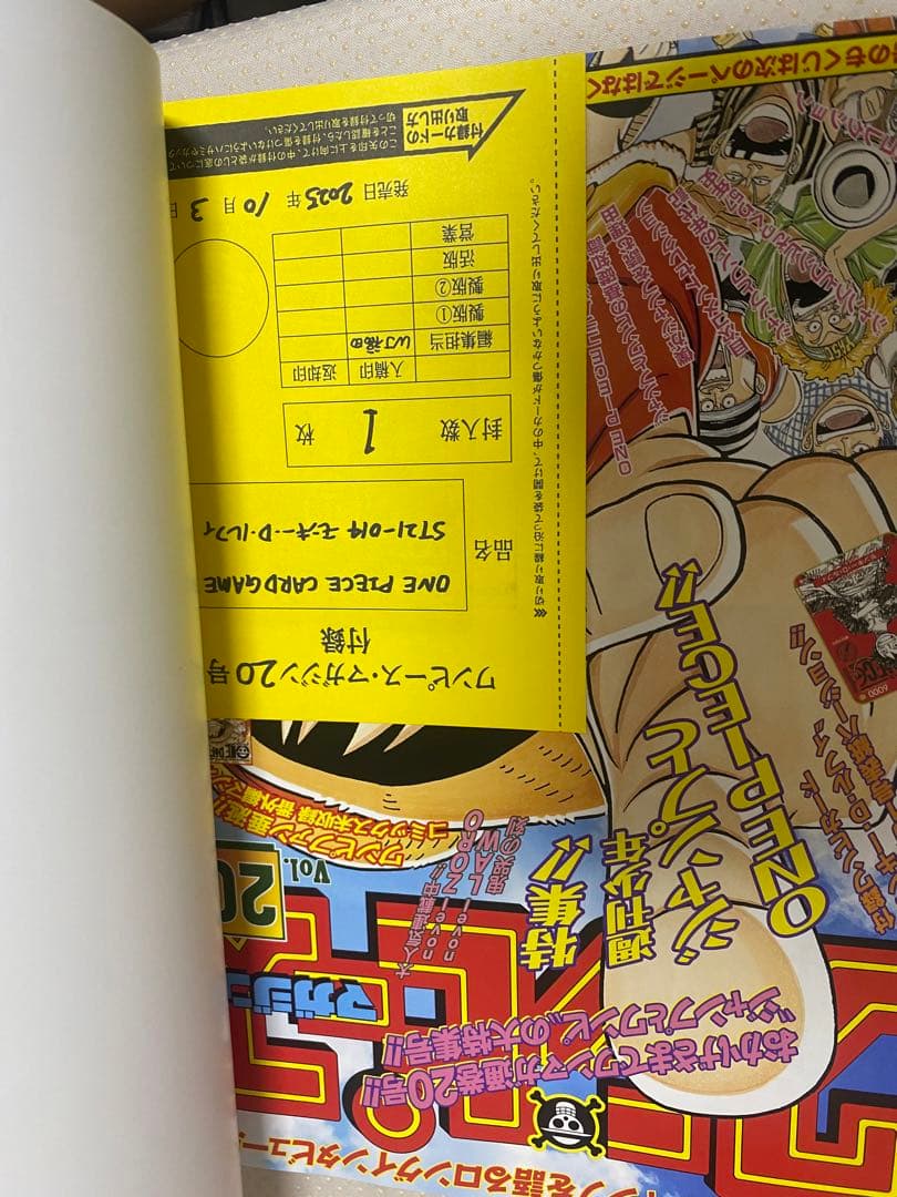 ワンピースマガジン20号 ワンピースカード カード付き