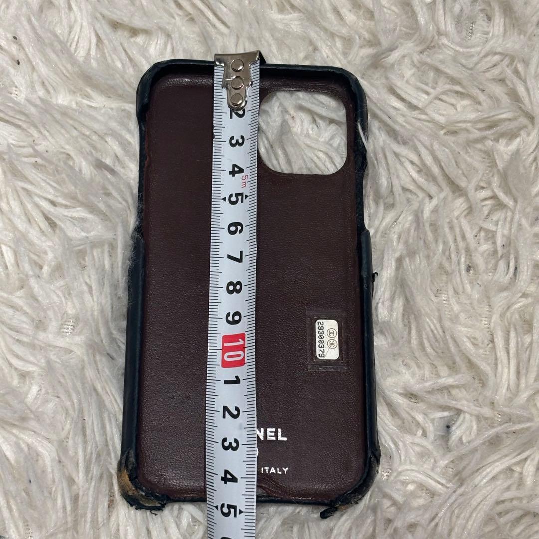 シャネル　マトラッセ キャビアスキン ココマーク　iPhoneケース