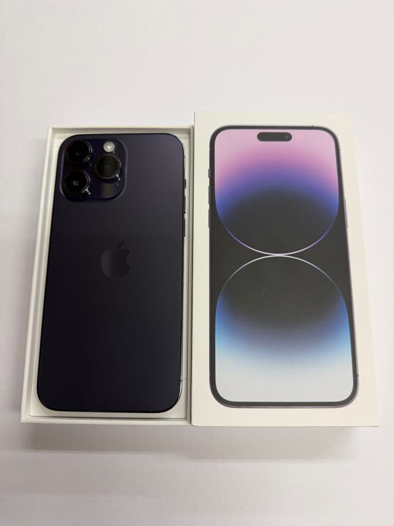 iPhone 14ProMax 256GB ディープパープル美品MQ9E3J/A