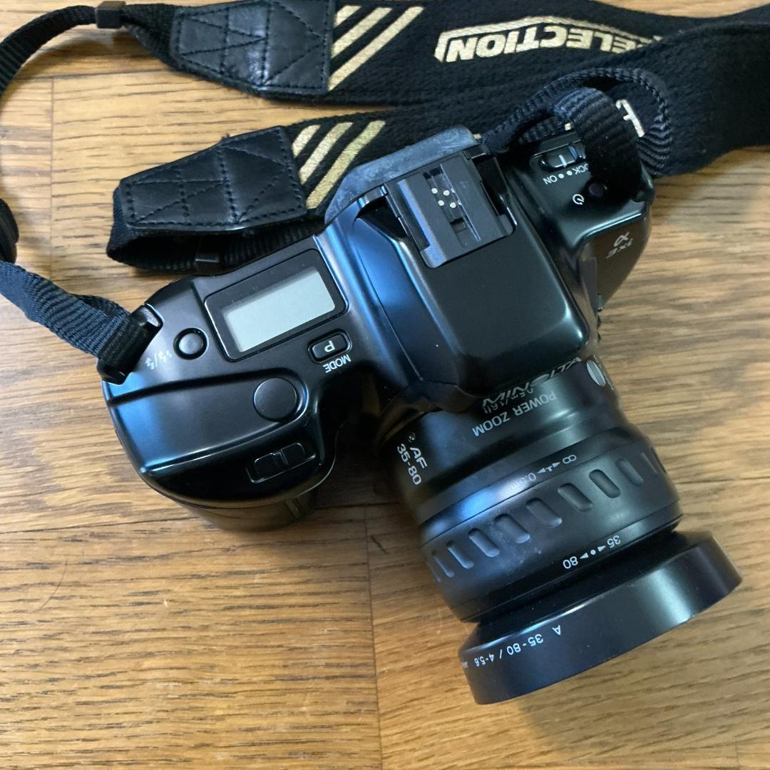 フィルムカメラ一眼レフ　ミノルタMINOLTA α3xi ズームレンズ2本つき