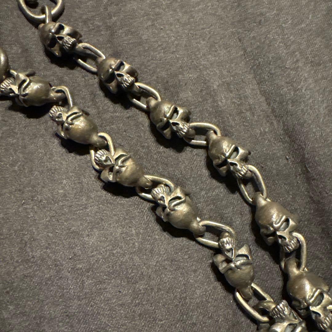 THIRTEEN DESIGNS　ラージスカルウォレットチェーン