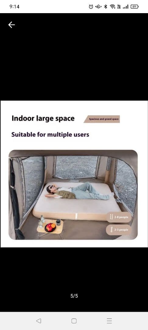 値下げマウンテンハイカー　キャノピー付きインフレータブルテン　エアテント　テント