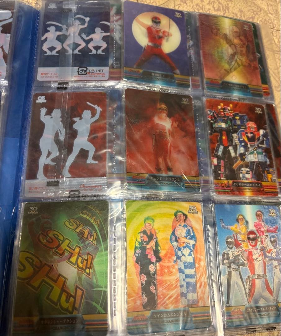 スーパー戦隊30周年アニバーサリーカード　透明袋未開封　１４２枚セット