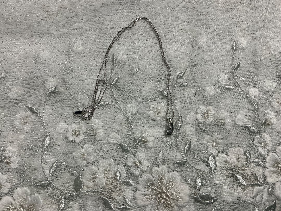 アクアマリンプチネックレス