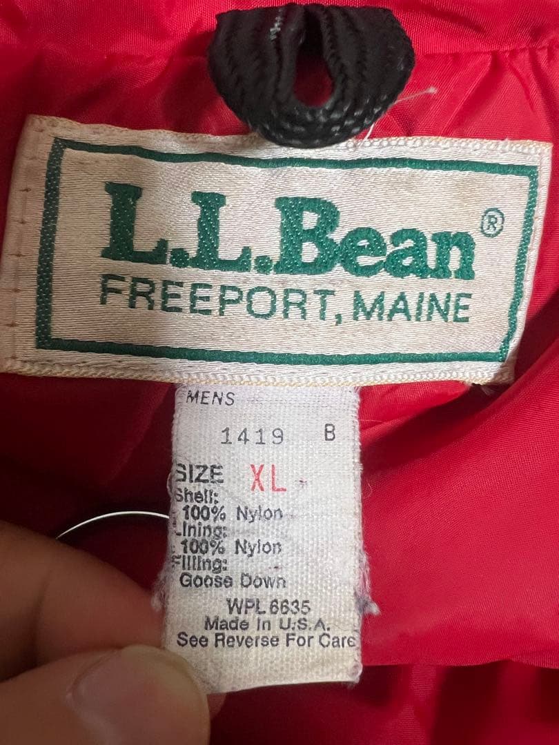 †*†様 L.L.Bean エルエルビーン グースダウンベスト USA製 XL