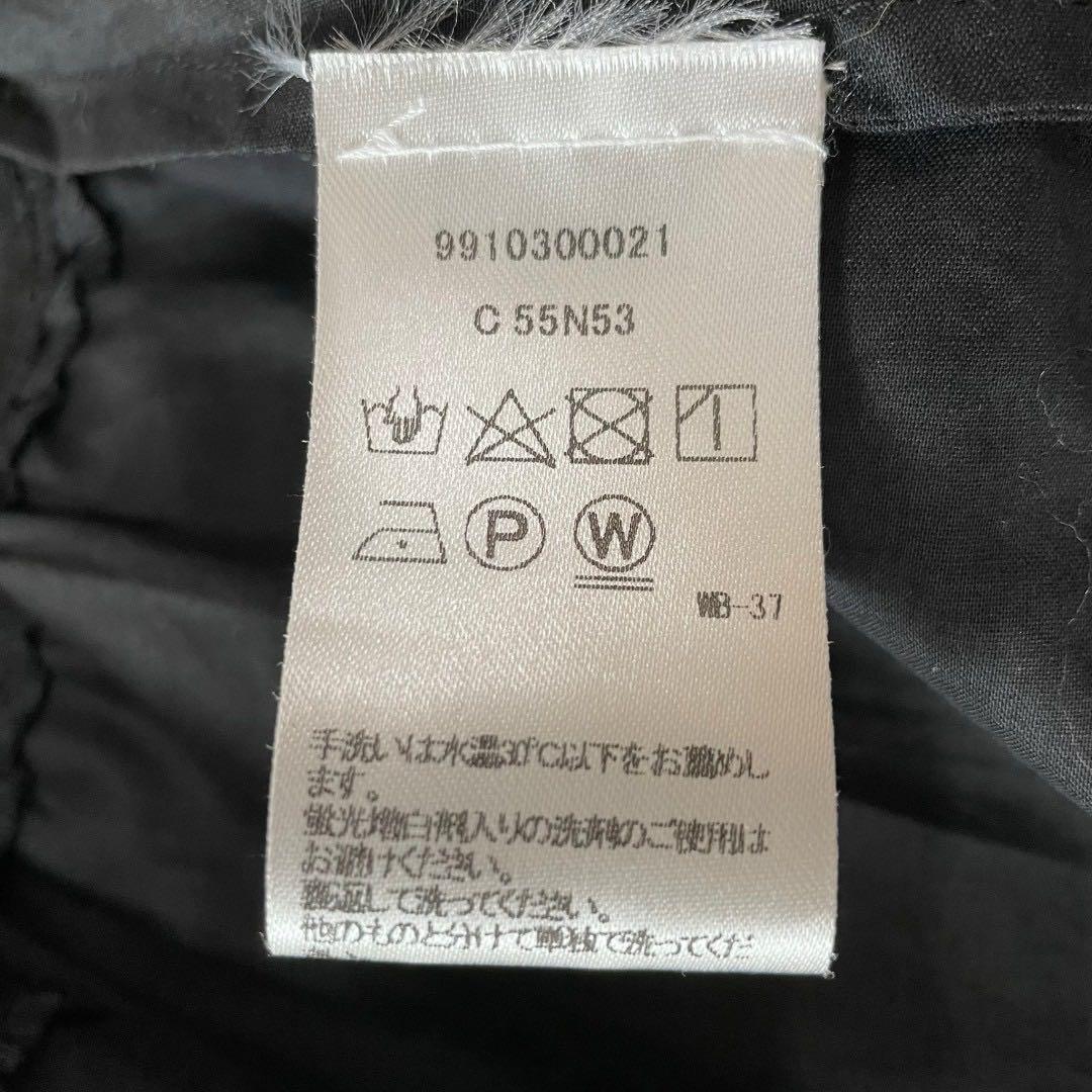 美品 マーレット PARADISE コットンパフスリーブティアードワンピース 黒