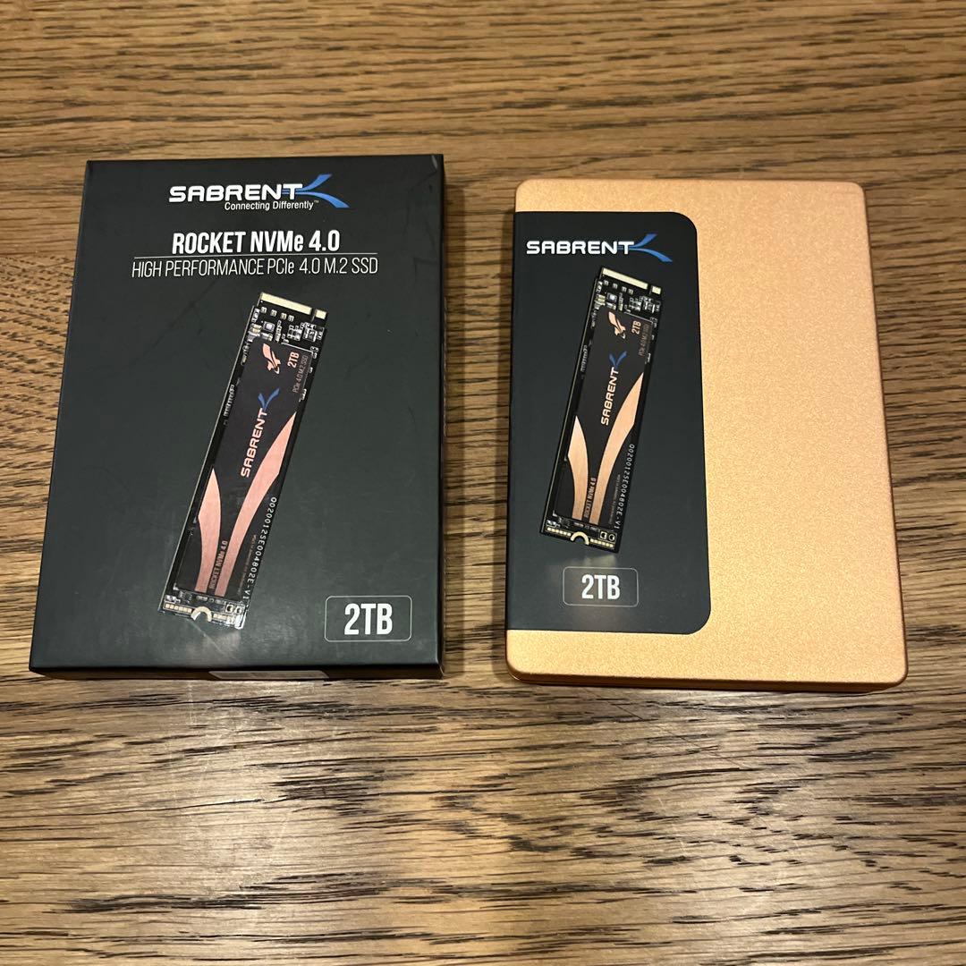 SABRENT Rocket 2TB x2 NVME SSD最大5500MB/秒