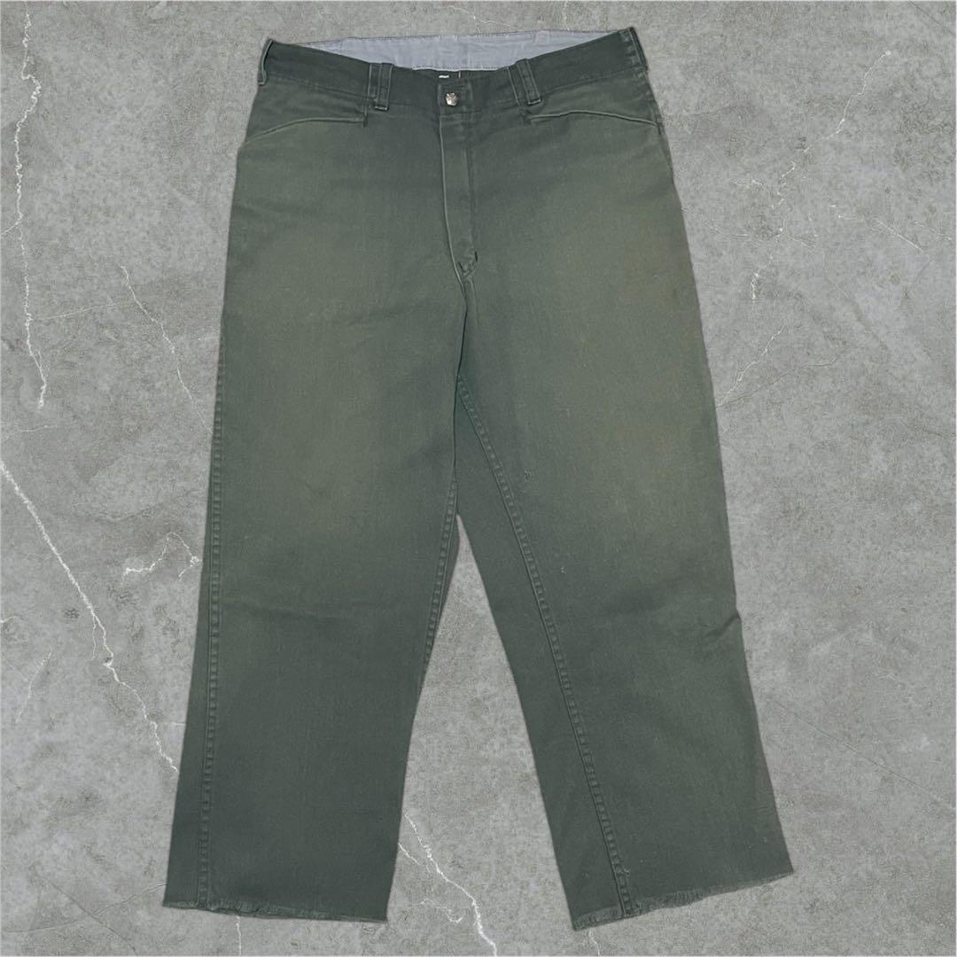 70s BEN DAVIS Frisco フリスコパンツ グリーン 実寸 W32