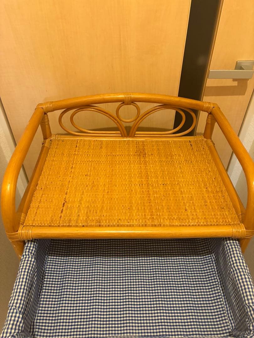 籐 ラタンチェスト 4段　インテリア 昭和レトロ 箪笥　カントリー風