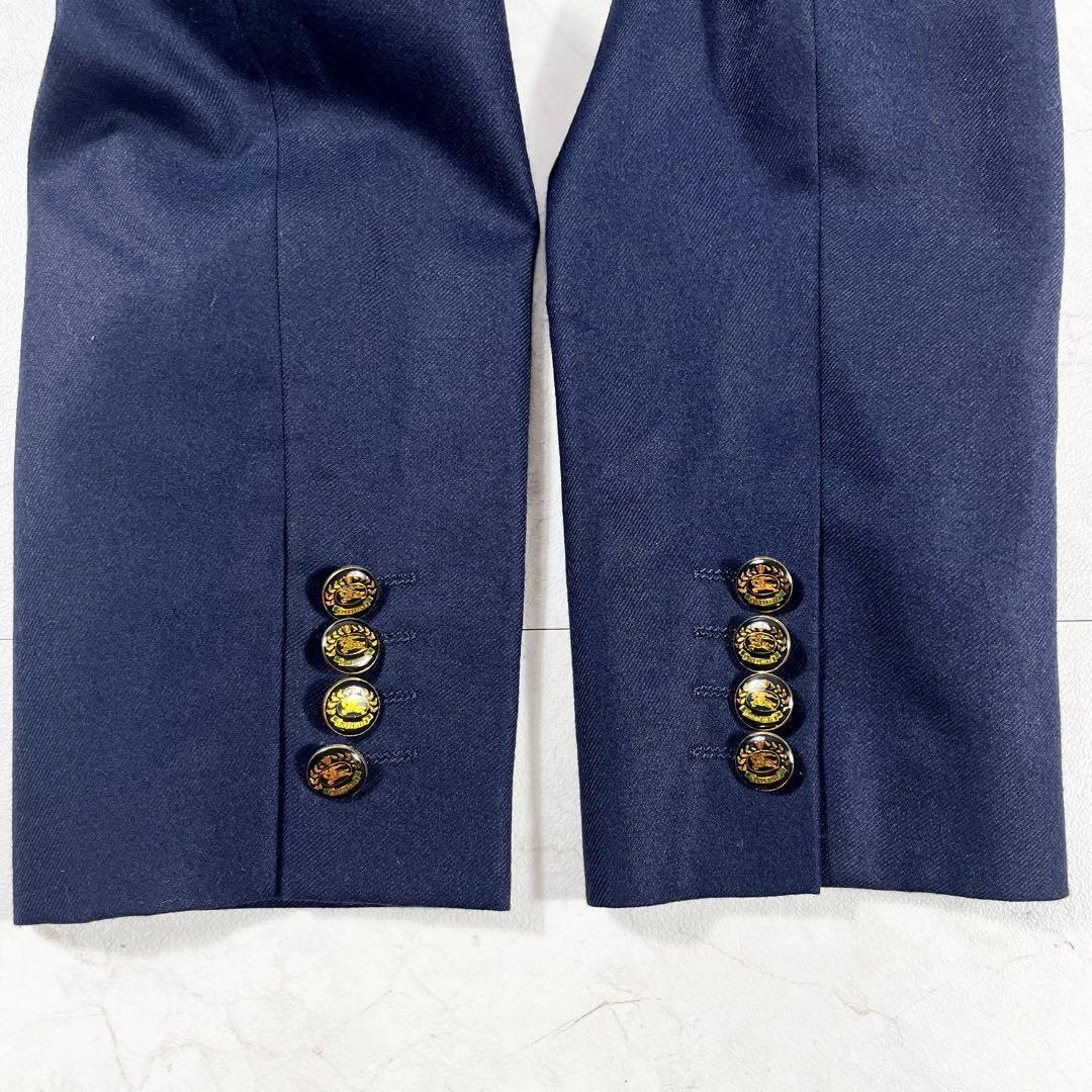 ✨未使用級 バーバリーズ ダブルテーラードジャケット 刻印ボタン カシミヤ