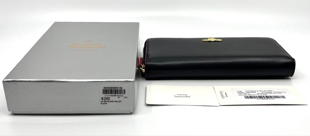 【新品・未使用】Vivienne Westwood 長財布 ブラック レッド