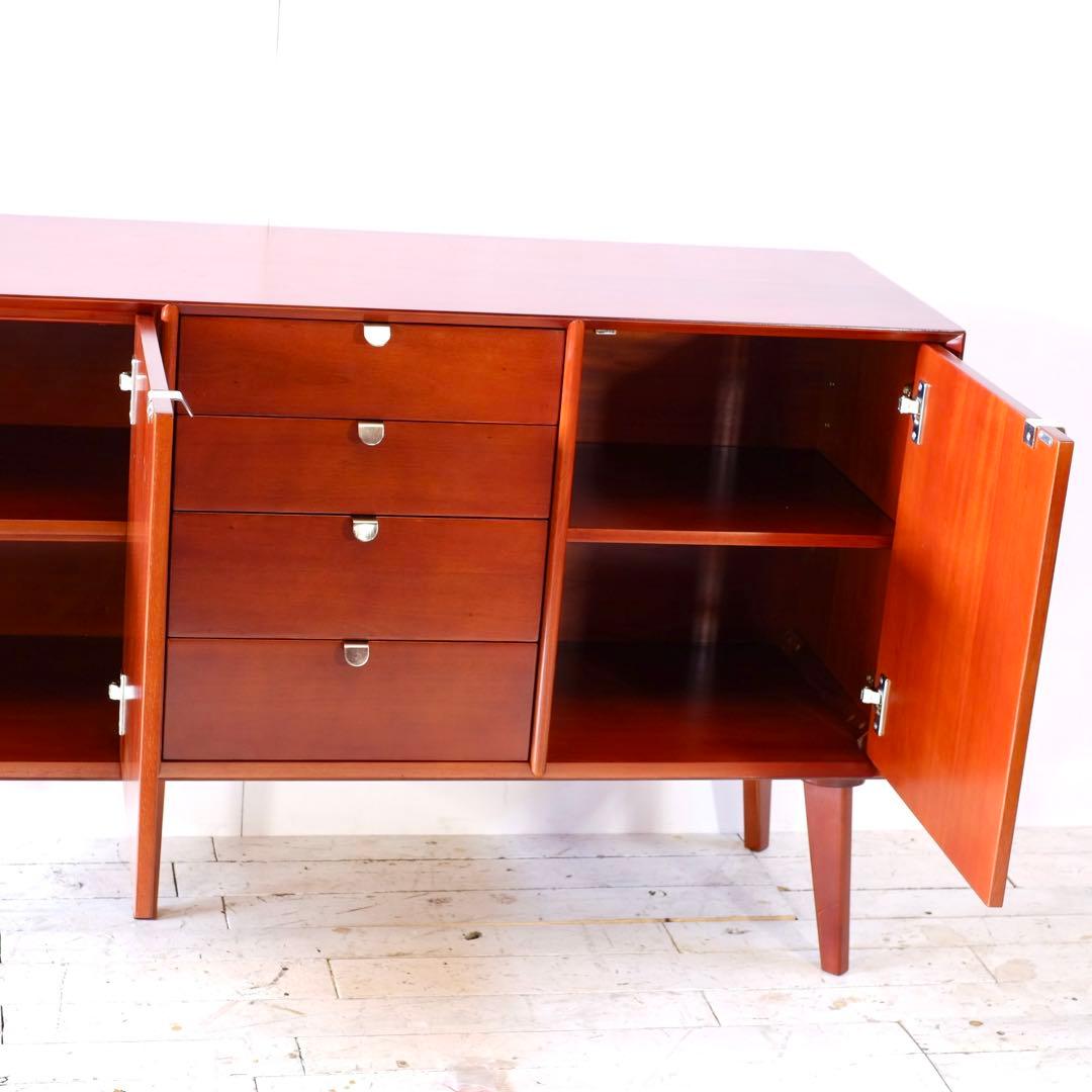 E 新品 160cm リビングボード キャビネット 北欧 ホテル仕様 収納