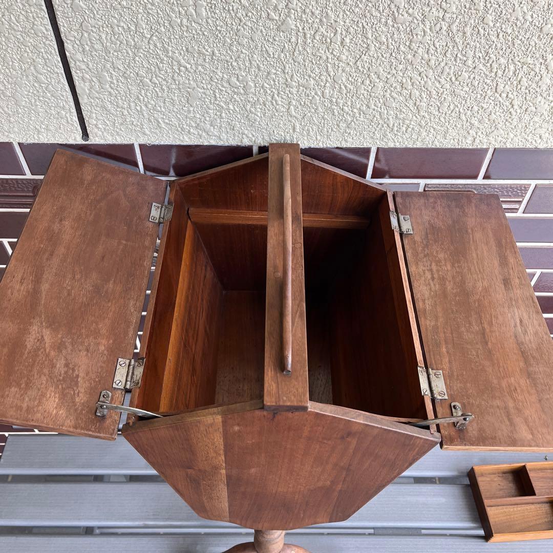 ヴィンテージ　ソーイングボックス　アメリカ製