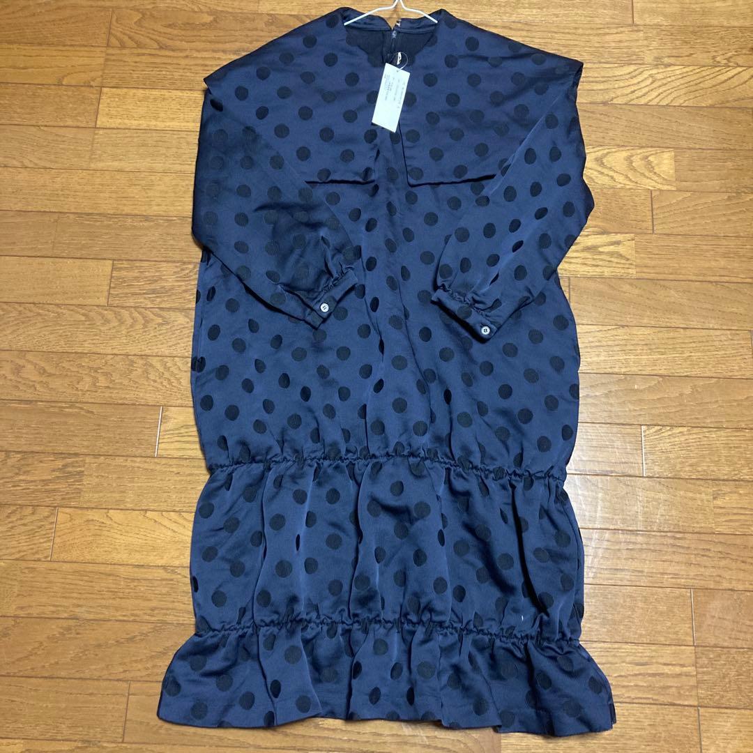新品未使用タグ付2023FW コムデギャルソンガール ドットワンピース