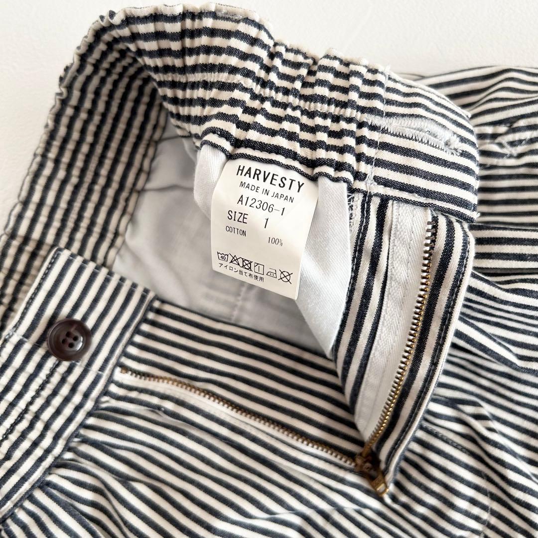 HARVESTY ストライプ ショートパンツ