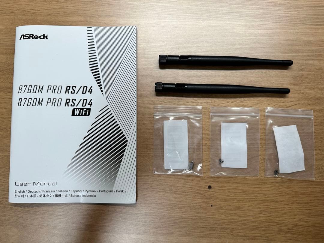 マザーボード ASRock B760M PRO RS/D4 WiFi