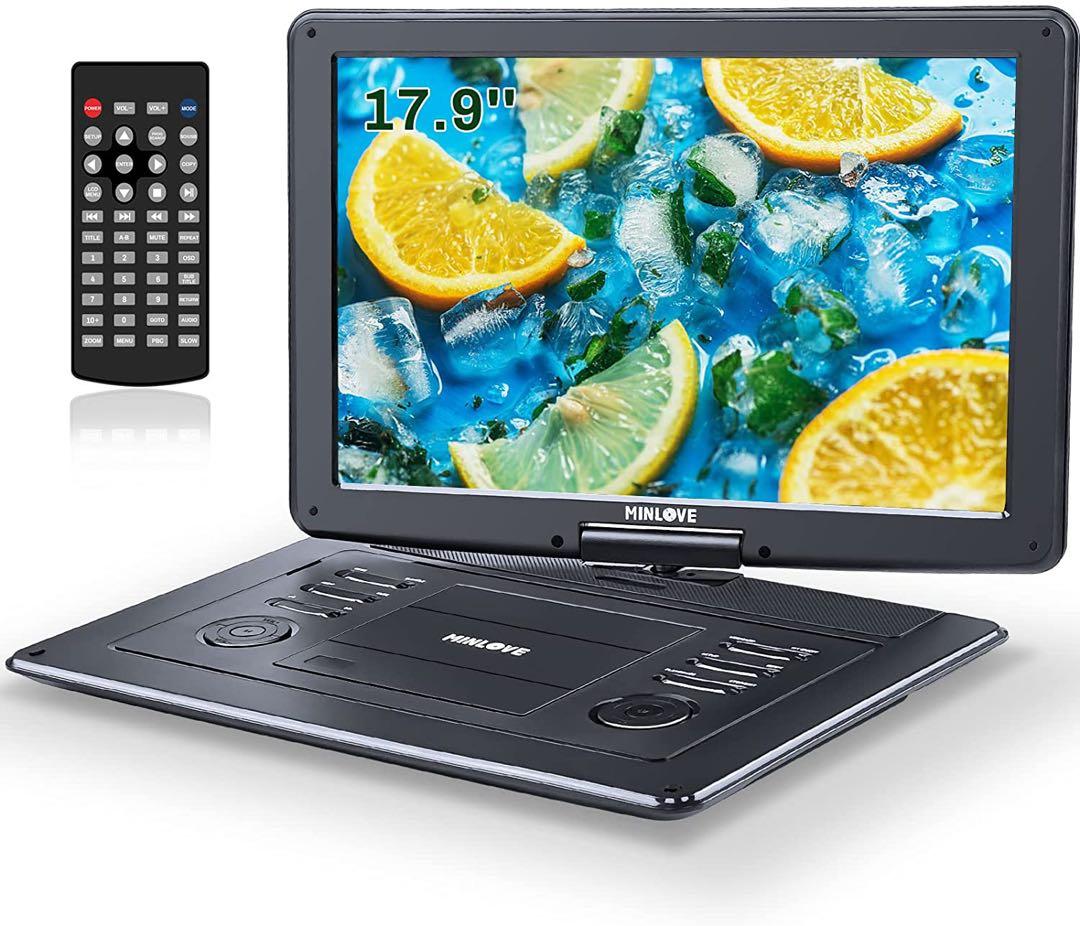 訳ありポータブルDVDプレーヤー 17.9型 15.6インチ 液晶5時間連続再生