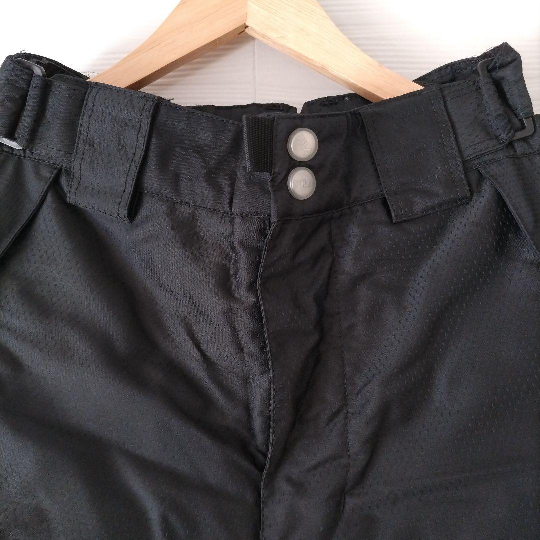 FILA ウィンタースポーツ ジャケットとパンツ セット ブラック　スノボー