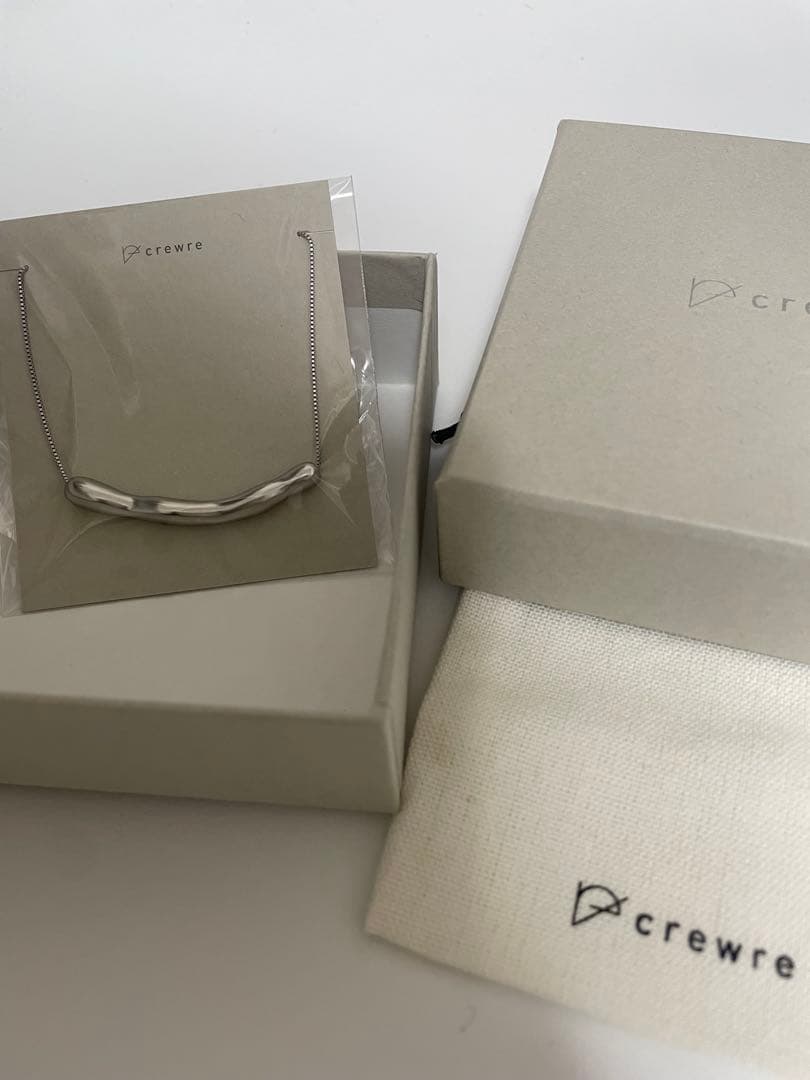 crewre クルーレ　ウェイビーアジャスタブルネックレス　シルバー