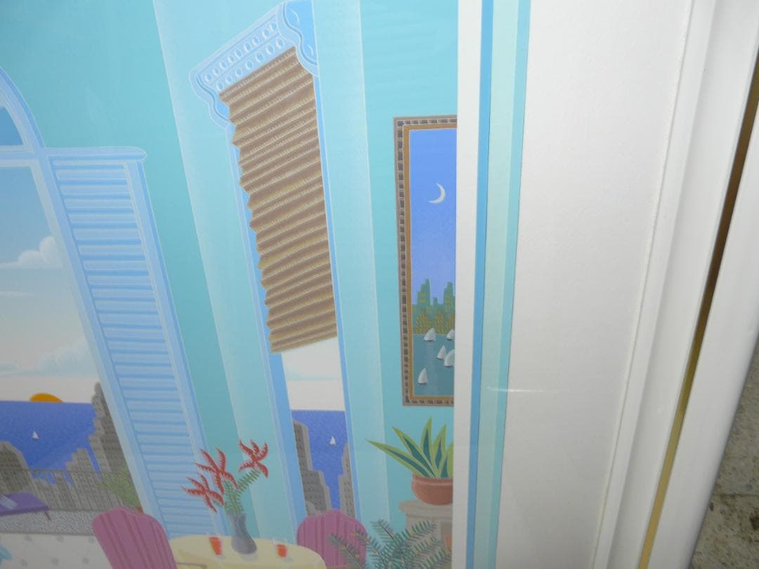 真作　トーマスマックナイト　シカゴモーニング　直筆サイン入　シルクスクリーン