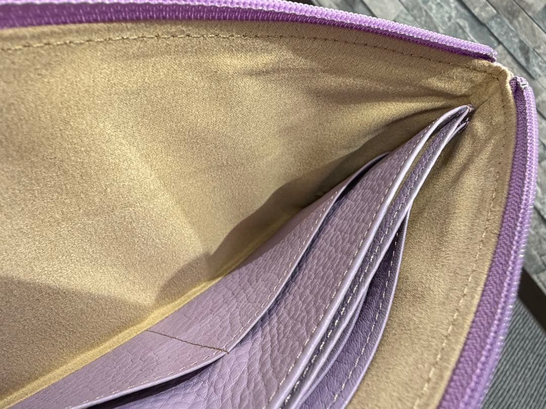 ATAO limo アタオ パイソン箔（2022） ラベンダー 長財布